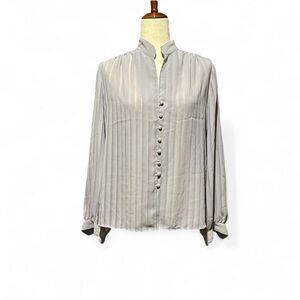 Elegant Gray Women's Blouse